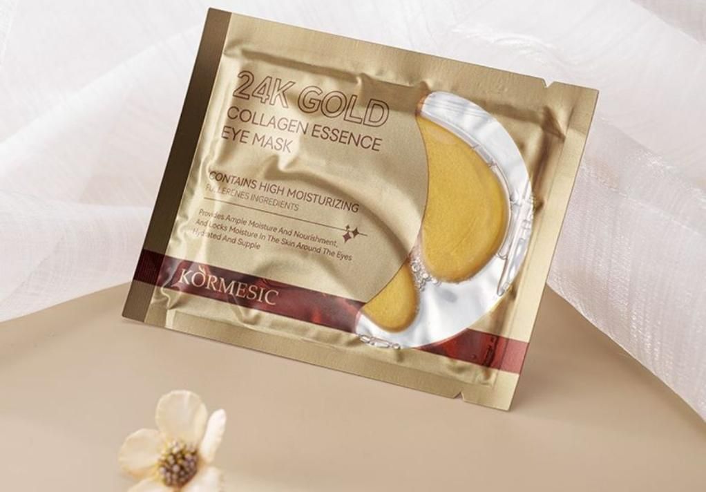 24k Gold & Collagen Eye Patches – Cooling Gel Pads for Dark Circles, Puffiness & Wrinkles